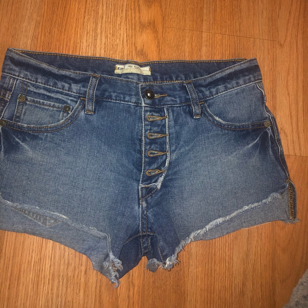 Free people jean shorts.